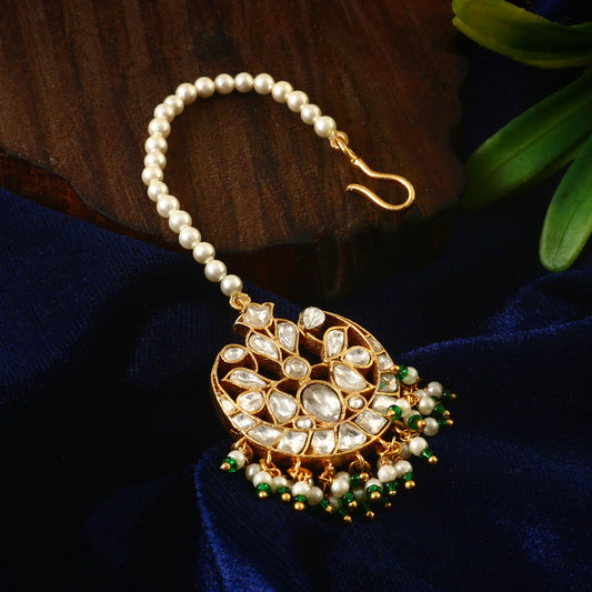 MT-115 - Jadau Kundan Mangtika with Emerald