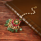 MT-123 - Jadau Kundan Mangtika with Emerald