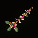 MT-124 - Jadau Kundan Mangtika with Emerald