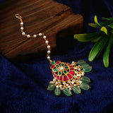 MT-125 - Jadau Kundan Mangtika with Emerald
