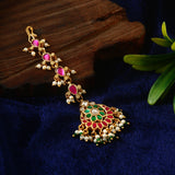 MT-126 - Jadau Kundan Mangtika with Emerald