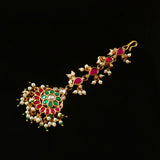 MT-126 - Jadau Kundan Mangtika with Emerald