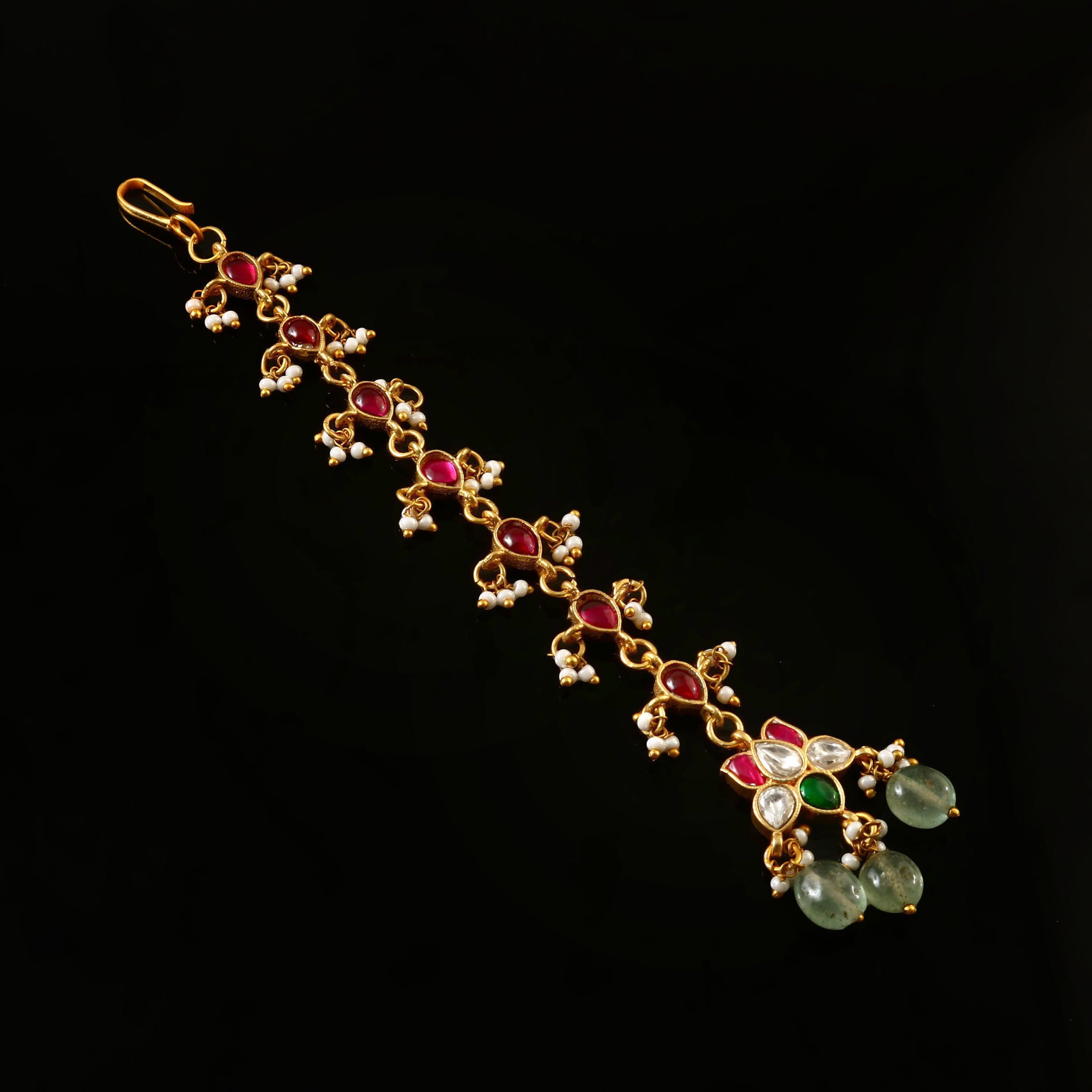 MT-129 - Jadau Kundan Mangtika with Emerald