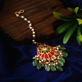 MT-132 - Jadau Kundan Mangtika with Emerald