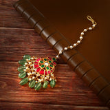 MT-132 - Jadau Kundan Mangtika with Emerald