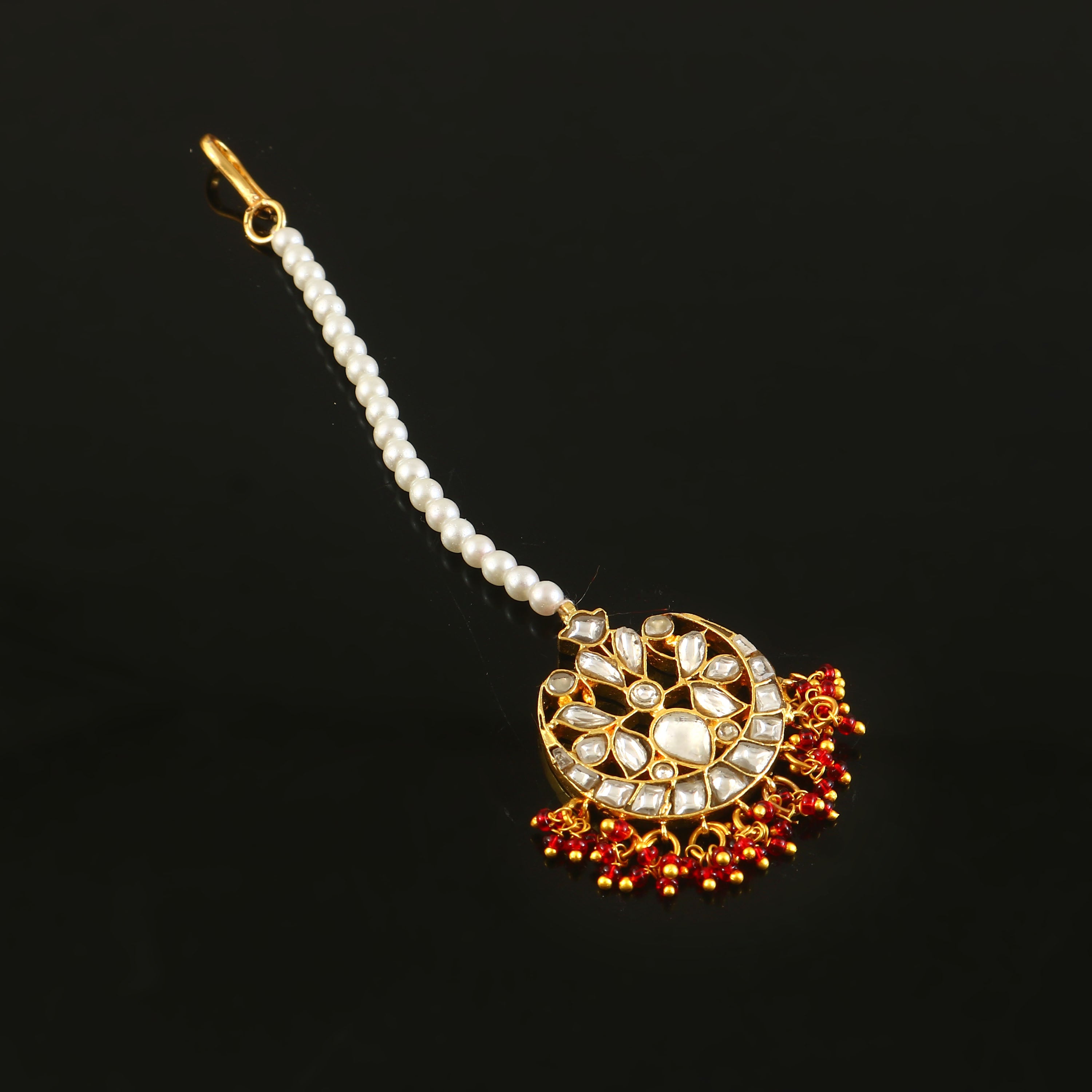 MT-137 - Jadau Kundan Mangtika with Emerald