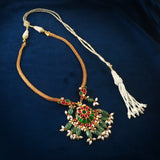 NK-181 - Jadau Kundan Necklace with Emerald