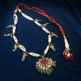 NK-183 - Jadau Kundan Necklace with Emerald
