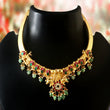 NK-189 - Jadau Kundan Necklace with Emerald