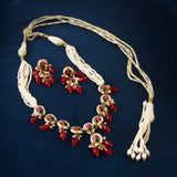 NK-192 - Jadau Kundan Necklace with Emerald