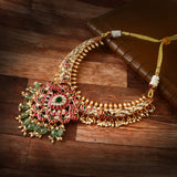 NK-196 - Jadau Kundan Necklace with Emerald