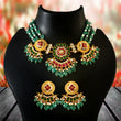 NK-198 - Jadau Kundan Necklace with Emerald