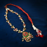 NK-203 - Jadau Kundan Necklace with Emerald