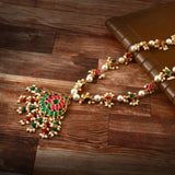 NK-203 - Jadau Kundan Necklace with Emerald
