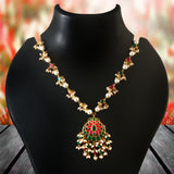 NK-203 - Jadau Kundan Necklace with Emerald