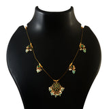 NK-208 - Jadau Kundan Necklace with Emerald