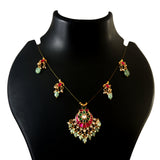NK-209 - Jadau Kundan Necklace with Emerald