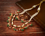 NK-212 - Jadau Kundan Necklace with Emerald