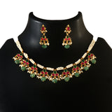 NK-212 - Jadau Kundan Necklace with Emerald