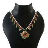 NK-216 - Jadau Kundan Necklace with Emerald