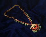 NK-218 - Jadau Kundan Necklace with Emerald