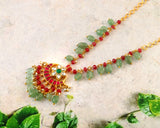 NK-219 - Jadau Kundan Necklace with Emerald
