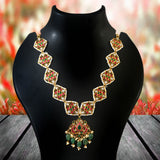 NK-227 - Jadau Kundan Necklace with Emerald