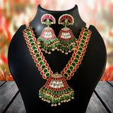 NK-231 - Jadau Kundan Necklace with Emerald