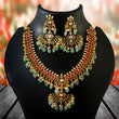 NK-232 - Jadau Kundan Necklace with Emerald