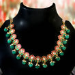 NK-233 - Jadau Kundan Necklace with Emerald