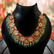 NK-239 - Jadau Kundan Necklace with Emerald