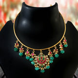 NK-241 - Jadau Kundan Necklace with Emerald