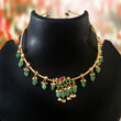 NK-243 - Jadau Kundan Necklace with Emerald