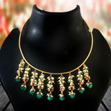 NK-244 - Jadau Kundan Necklace with Emerald