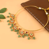 NK-250 - Jadau Kundan Necklace with Emerald