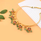 NK-254 - Jadau Kundan Necklace with Emerald