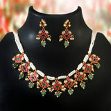 NK-259 - Jadau Kundan Necklace with Emerald