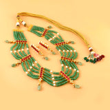 NK-263 - Jadau Kundan Necklace with Emerald