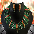 NK-263 - Jadau Kundan Necklace with Emerald