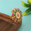 RG-104 - Jadau Kundan Ring with Emerald