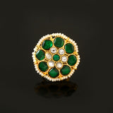 RG-110 - Jadau Kundan Ring with Emerald