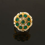 RG-111 - Jadau Kundan Ring with Emerald