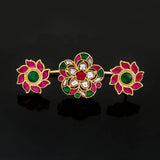 RG-112 - Jadau Kundan Ring with Emerald
