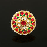RG-113 - Jadau Kundan Ring with Emerald